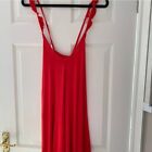 Boohoo Red Frill Dress Size 10