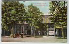Postcard Vintage 1910 Indian Queen Hotel Stroudsburg, PA Vintage Parked Car