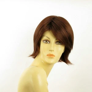 short wig for women dark brown copper REF ROSY 31 PERUK - Picture 1 of 8