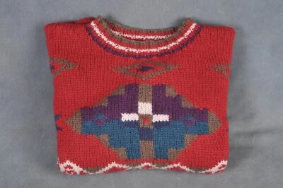 Suéter LL Bean 100 % lana suroeste azteca peso pesado para mujer mediano Foto 1 de 4