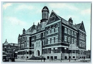 c1910s City Hall Scene Covington Kentucky KY Unposted Cigar Advertising Postcard - Picture 1 of 2