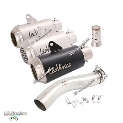 Para Suzuki GSXR 600 750 2008-2010 Sistema de escape Deslizable Punta Silenciador Tubo Medio Foto 1 de 4