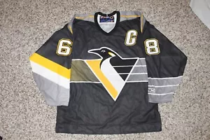 Pittsburgh penguins Jaromir Jagr CCM RoboPen Hockey Jersey size L MIC Glacial tw - Picture 1 of 3