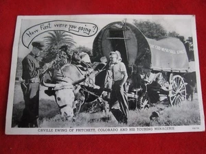 Vintage Post Card Orville Ewing of Pritchett,Co and his Touring Menagerie - Picture 1 of 5