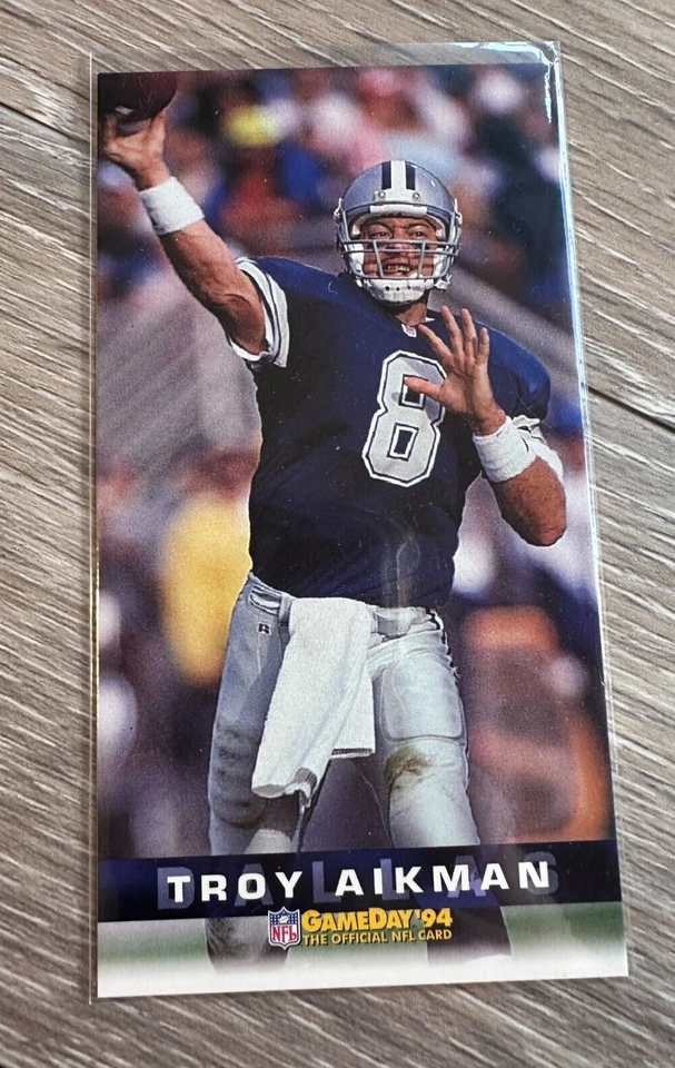 U PICK: 1994 FLEER GAMEDAY NFL FOOTBALL 2.5x4.75 CARD COWBOYS TROY AIKMAN   1R1A - Image 1 of 1