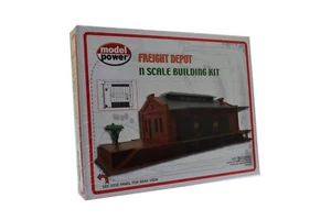 Model Power 1519 Freight Depot Plastic Model Building (N Scale) - NIB - Picture 1 of 2