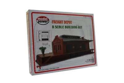 Model Power 1519 Freight Depot Plastic Model Building (N Scale) - NIB - Image 1 of 2
