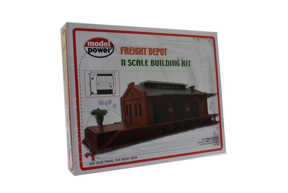 Model Power 1519 Freight Depot Plastic Model Building (N Scale) - NIB - Image 1 of 2