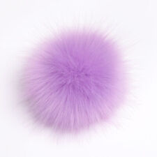 Multicolor Detachable Coloured Faux Fur Pom Poms For Hats And Clothes 8-12cm