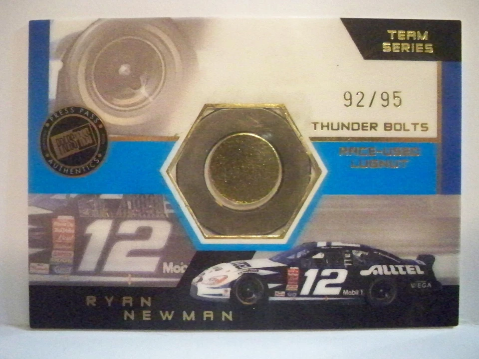 Ryan Newman Press Pass Optima 2003 Race-Used Lugnut(Car) - Image 1 of 1