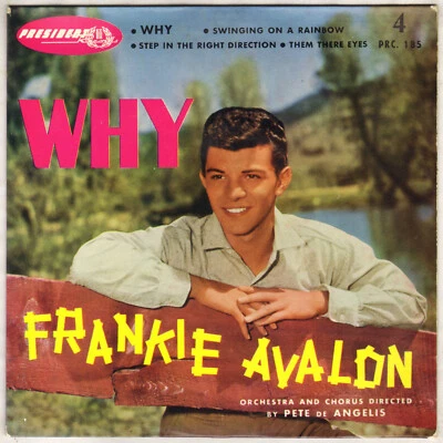 FRANKIE AVALON "WHY" EP 1960 PRESIDENT 185 - Photo 1/4