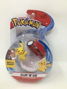 Wicked Cool Toys WCT Pokémon Clip 'N Go Pikachu Figure with Premier Ball - Picture 1 of 4