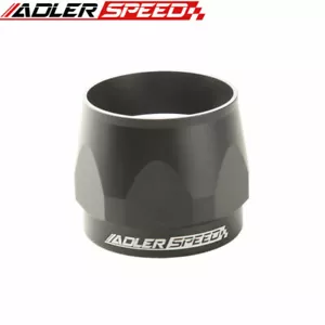 ADLER SPEED 20AN 20AN AN-20 HEX Finishers Fuel Hose Clamp Aluminum Alloy Black - Picture 1 of 7