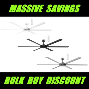 MARTEC Albatross II DC Smart Ceiling Fan With WiFi Remote 65" 72" 84" All Sizes - Picture 1 of 5