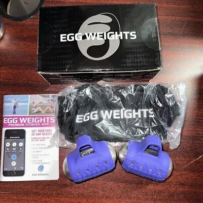 Egg Weights Cardio Max 3.0 lb Set with Case Weighted Yoga Dumbbell Boxing Purple - Image 1 of 3