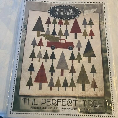 The Perfect Tree Quilt Pattern Book Primitive Gatherings Lisa Bongean 70 x 82  - Image 1 of 4