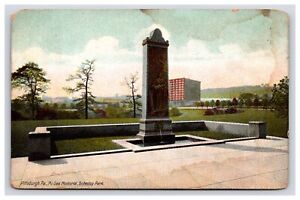 Postkarte: PA 1912 McGee Memorial, Park, Pittsburgh, Pennsylvania - Veröffentlicht