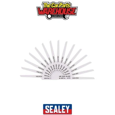 Sealey SA34MIX 141mm HSS Mixed Air Saw Blades - Pack of 15 - Image 1 of 4