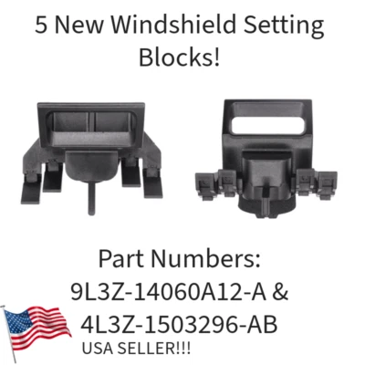 5 NEW WINDSHIELD SETTING BLOCKS! FITS '04-14 FORD F-150 & '06-14 LINCOLN MARK LT - Image 1 of 3