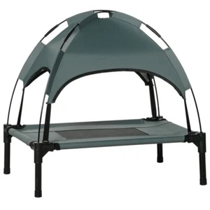 Elevated Dog Bed with Canopy Outdoor Raised Pet Cot Shade Tent Cooling Camping - Picture 1 of 7