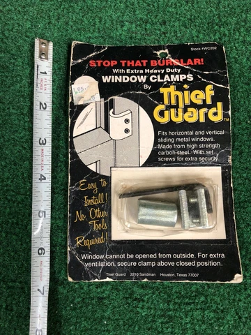 Vintage Thief Guard Window Lock Clamp Extra Heavy Duty Sto That Burglar! Cover