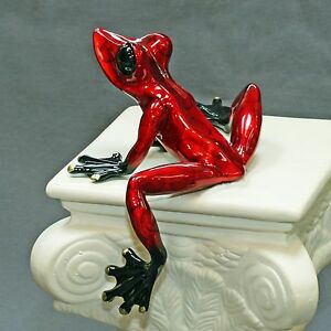 Bronze Frog Amphibian Art Figurine Statue Your Choice of Colors!  Gorgeous 