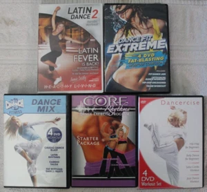 Dance workout DVD lot Crunch mix Dancercise healthy living Latin 2 fit extreme - Imagen 1 de 7