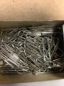 1000 Paper Clips, Small (No. 1), Silver, from damaged packages - Picture 1 of 2
