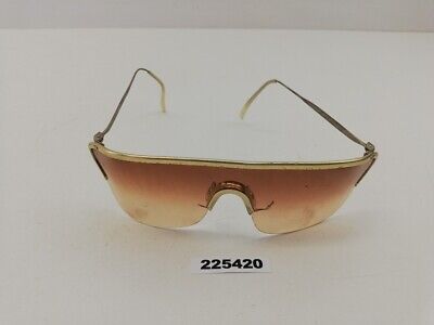 Alt Sonnenbrille Verspiegelt Space Age 80er Jahre Disco POP Gold  Retro #225420 • 16.75€
