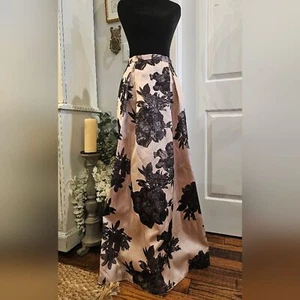Maxi Falda ALEX EVENINGS Floral Terciopelo Brocado Talla M Caprichosa Oscura Romántica - Imagen 1 de 6