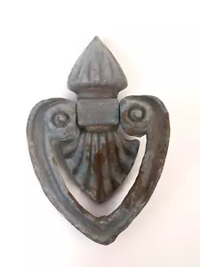 Victorian Cast Metal Scroll Door Knocker - Picture 1 of 12