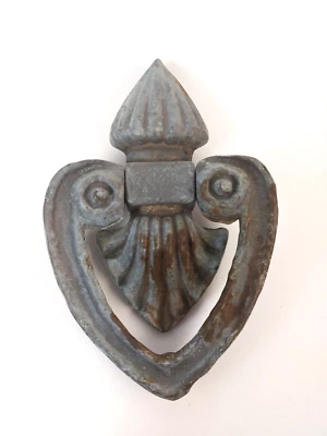 Victorian Cast Metal Scroll Door Knocker - Image 1 of 4