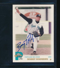 2000 Grandstand #22 Bobby Rodgers Portland Sea Dogs Signed Autograph (DR25)