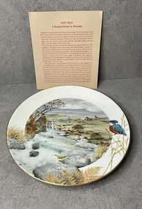 Royal Worcester Limited Edition Plate A Secluded Stream In November 1979 - Bild 1 von 14