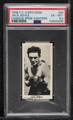 1938 Fred C Cartledge Razors Famous Prize Fighters Jack Doyle #50 PSA 6.5 - Image 1 of 2