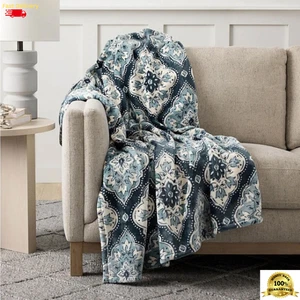Lounge Throw Blanket 60"x70" Soft Luxurious Oversized Machine Washable - Picture 1 of 18