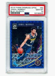 Panini Donruss Optic Jamal Murray Blue Velocity #60 2018 PSA 10 Gem Mint - Imagen 1 de 2