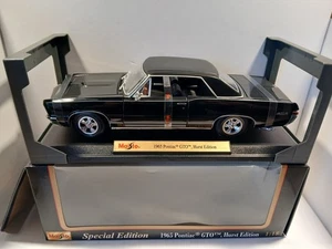 Maisto 1965 PONTIAC GTO HURST EDITION 1:18 Diecast - Triple Black - Picture 1 of 7