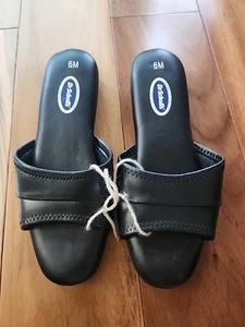 Sandali Dr Scholls Advance Comfort Slide taglia 6M neri slip on senza scatola - Foto 1 di 6