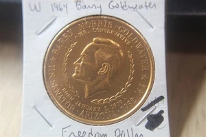 BARRY GOLDWATER LIBERTAD DÓLAR CAMPAÑA PRESIDENCIAL 1964  - Imagen 1 de 2