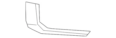 Borde inferior original Mitsubishi 6407A367 Foto 1 de 2