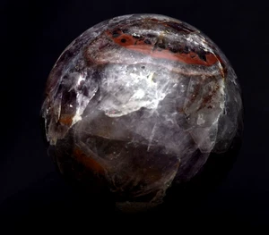 Super 7 piedra melodía ''mal de ojo'' chevron esfera rara para tu altar #6742 - Imagen 1 de 8