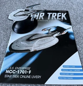 Eaglemoss Star Trek USS Enterprise F NCC-1701-F Online Livery with Magazine - Picture 1 of 8