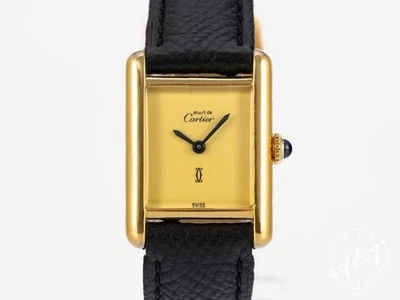 *RARE* Cartier Tank Must de Cartier Vermeil et Cadran Creme Manual Wind Watch - Image 1 of 4