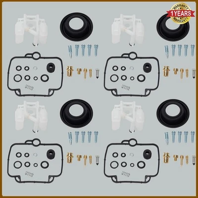 Set of 4 Carburetor Repair Kit diaphragm Float for Triumph Trophy 1200 1997-2003 - Image 1 of 4