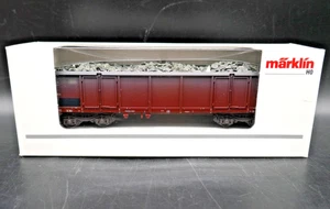 HO Marklin 46904 DB Weathered Gondola Hopper w/ Slate Load - Picture 1 of 2