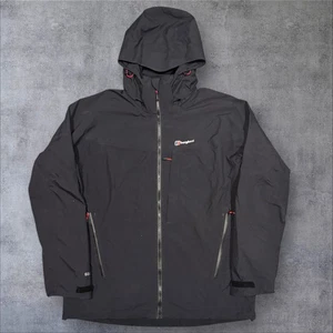 Mens Black Berghaus Gore-Tex Hooded Waterproof Jacket - Size XXL (2XL) S461 - Picture 1 of 8