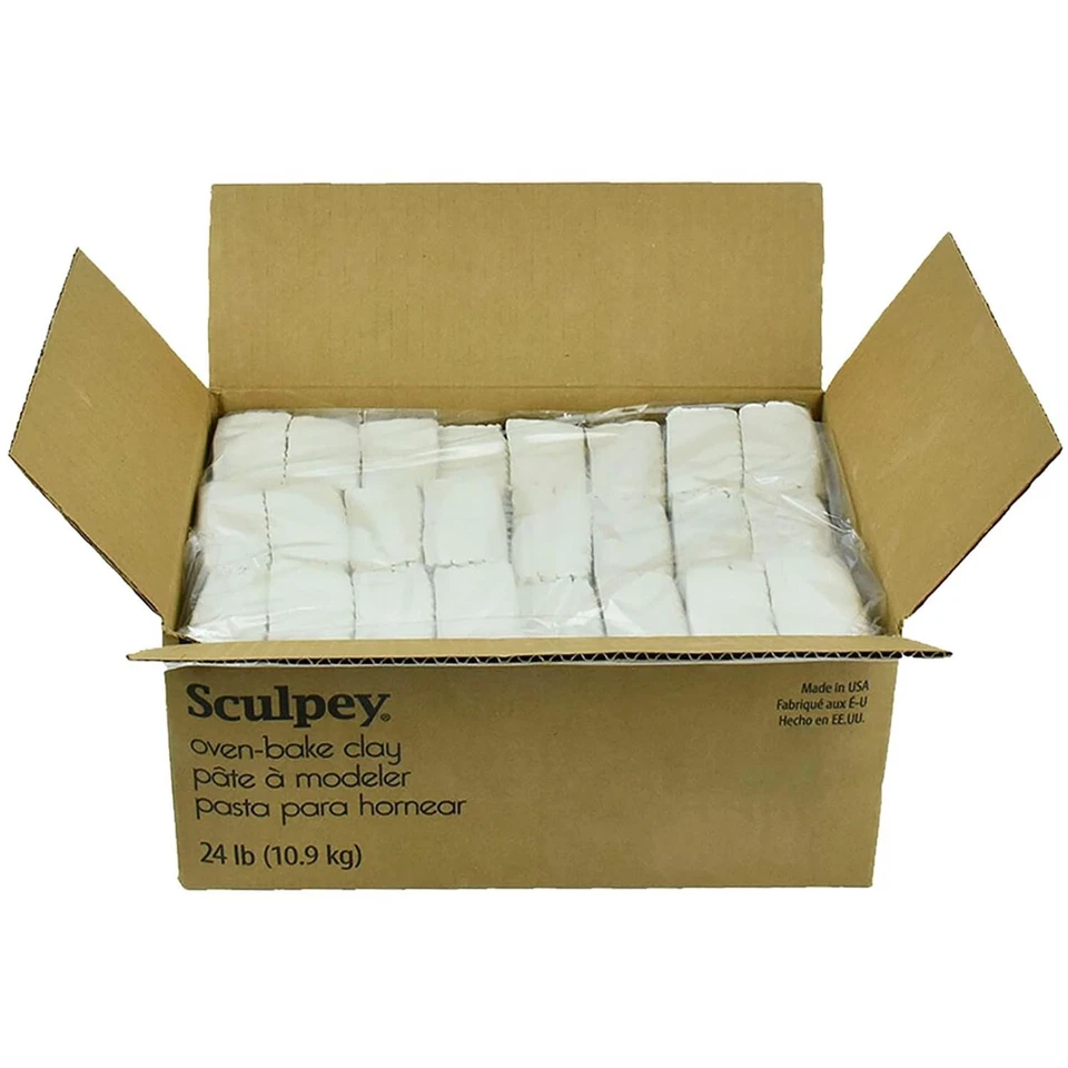 Original Sculpey Branco, Não Tóxico, Argila Polimérica, Brinquedo de Argila para Assar Forno - Imagem 1 de 4