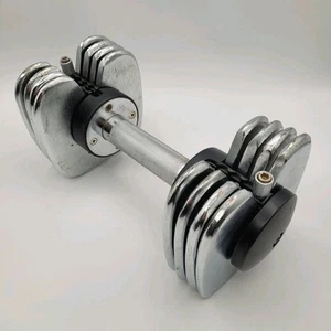 Weider Speedweight Compact Adjustable Dumbbell 25 lbs: 5, 10, 15, 20, 25lbs - Picture 1 of 12