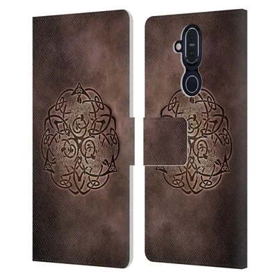 BRIGID ASHWOOD CELTIC WISDOM LEATHER BOOK WALLET CASE FOR MICROSOFT NOKIA PHONES - Image 1 of 4